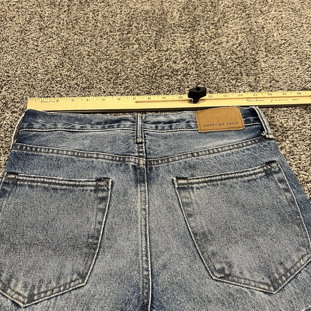 American Eagle Jeans Mens 28x28 Blue Straight Medium Wash Preppy Stretch Denim - Picture 7 of 12